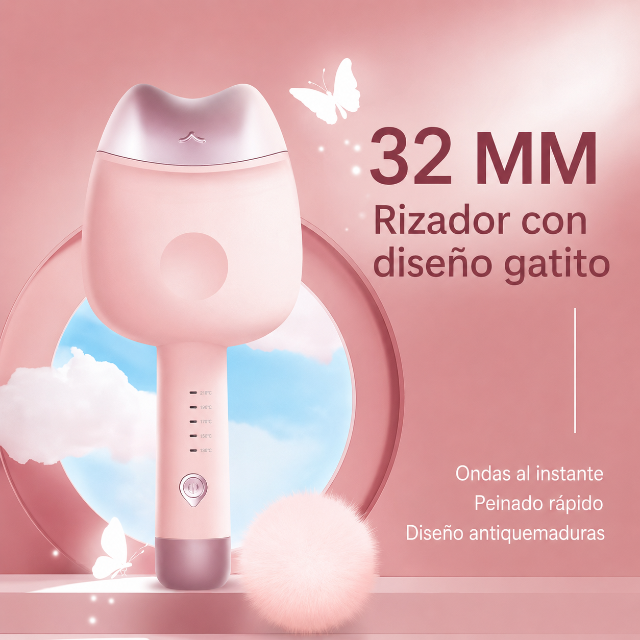 Rizador de Pelo Cerámico 32 mm