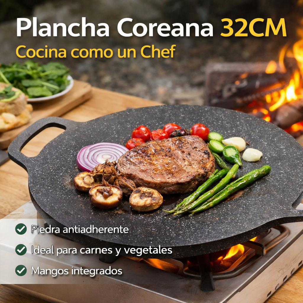 Plancha Coreana para Asado tipo Disco