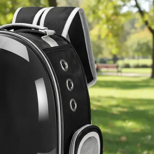Mochila Transparente para Mascotas · Estilo Cápsula
