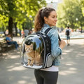 Mochila Transparente para Mascotas · Estilo Cápsula