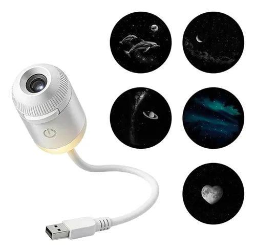 Mini Proyector de Estrellas 2 en 1 · USB