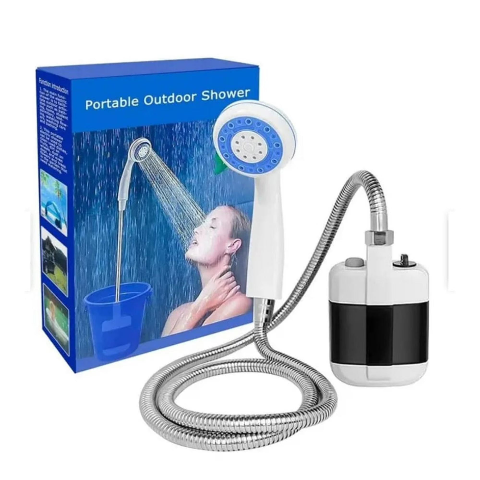 Ducha Portátil Recargable · Manguera 1,8 m