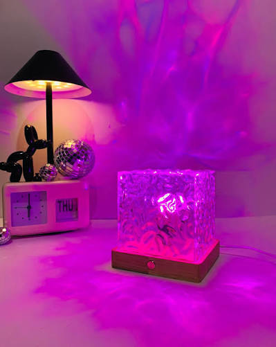 Lámpara Aurora Boreal · Luz RGB con Efecto Agua