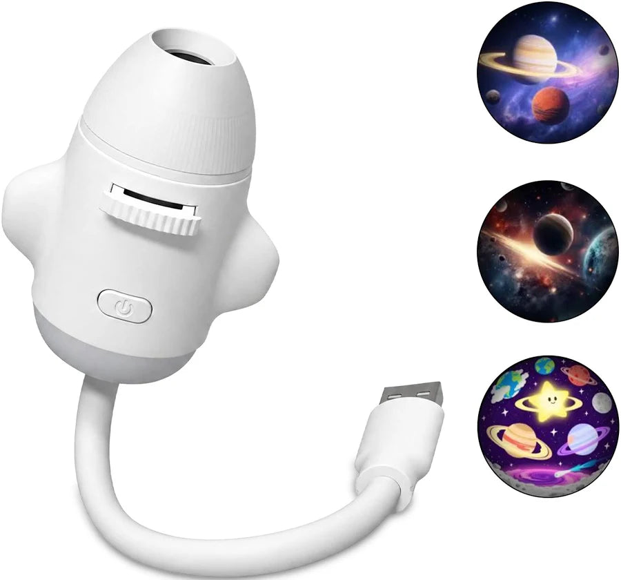 Mini Proyector de Estrellas 2 en 1 · USB